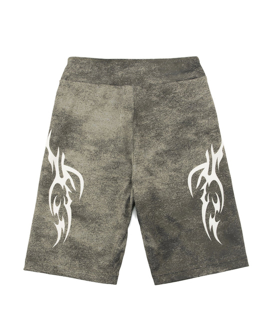 Acid Wash Biker Shorts